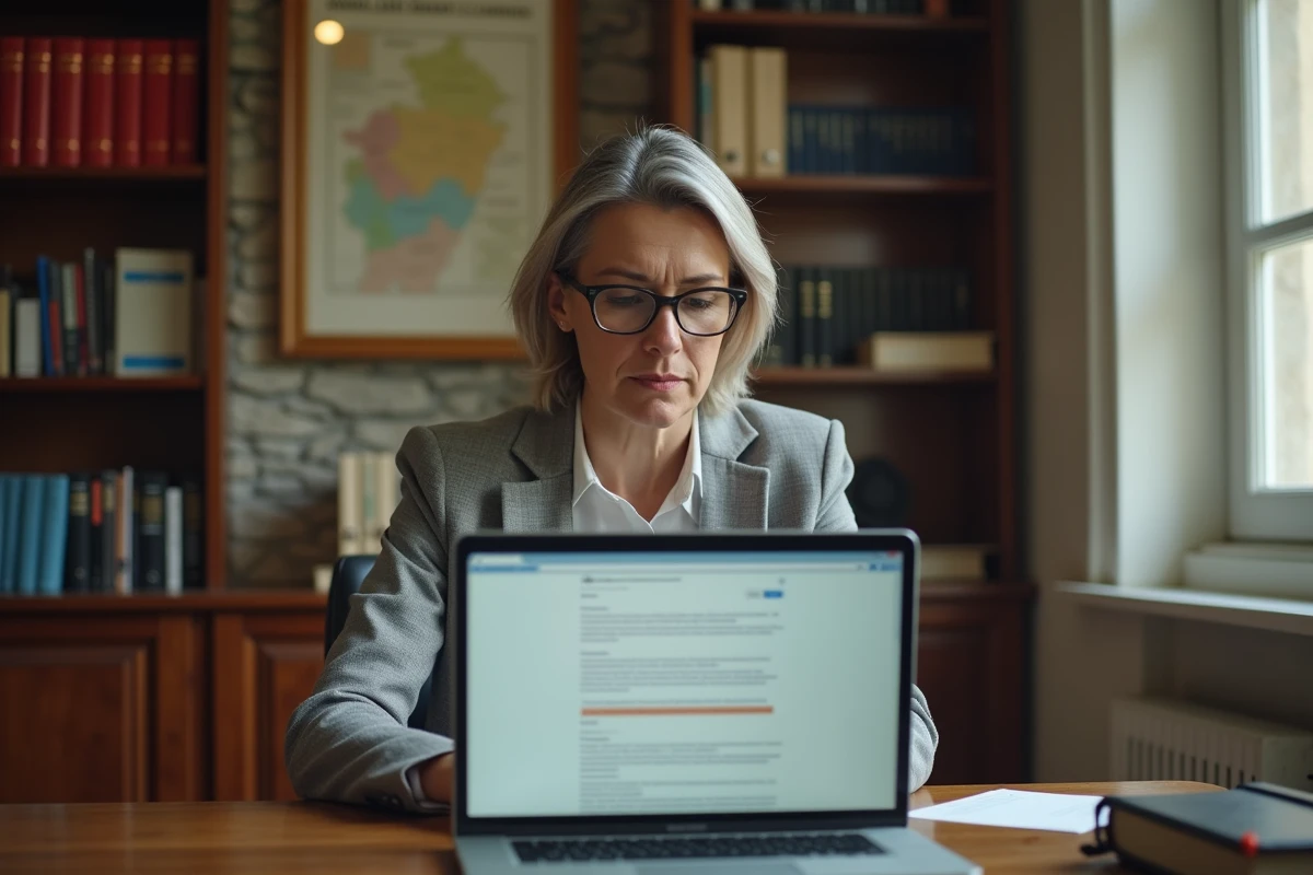 Administratrice universitaire identifiant un email frauduleux sur sa messagerie Zimbra